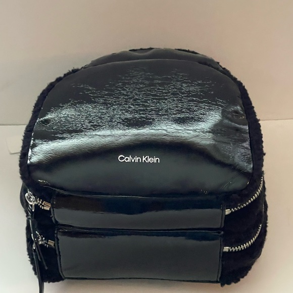 Calvin Klein Bags Calvin Klein Estelle Patent Sherpa Backpack